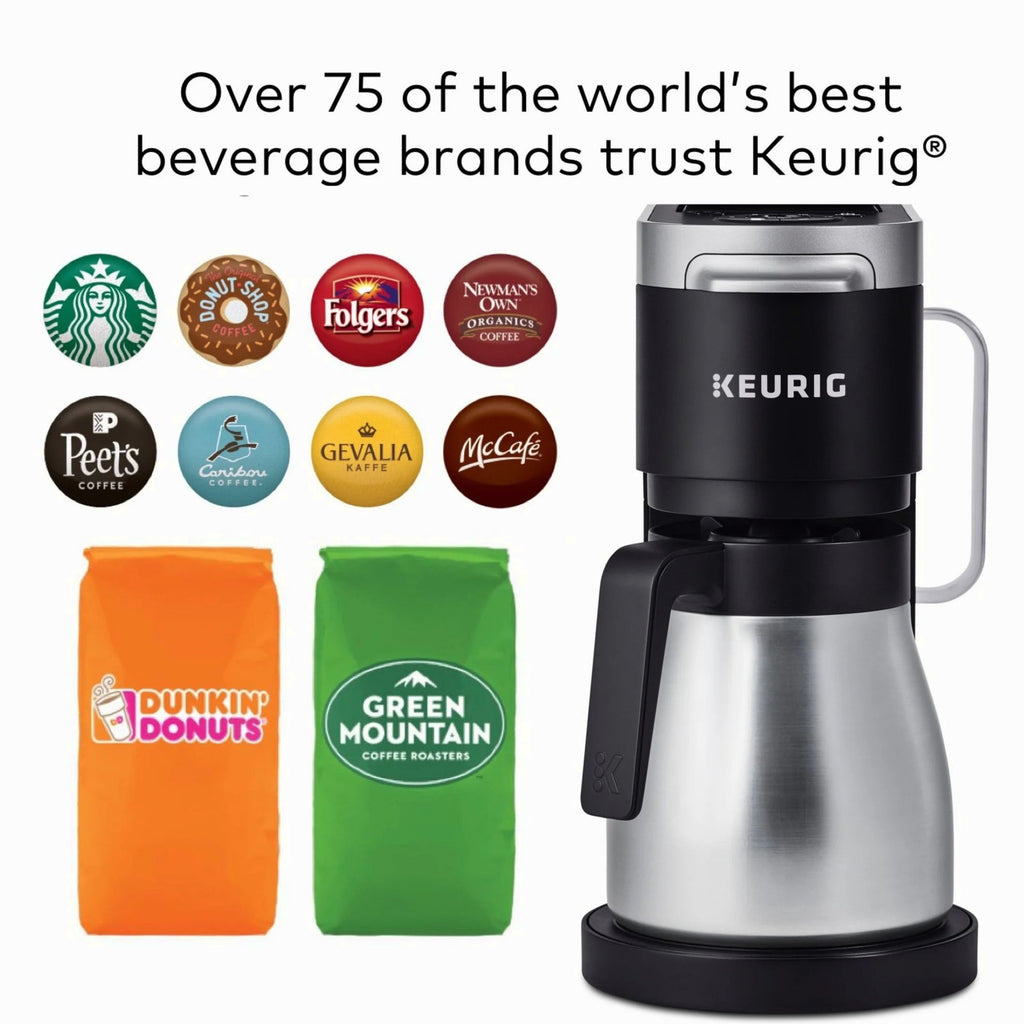 Keurig Single Serve And Carafe Coffee Maker With 12-Cup Thermal Carafe - K-Duo Plus