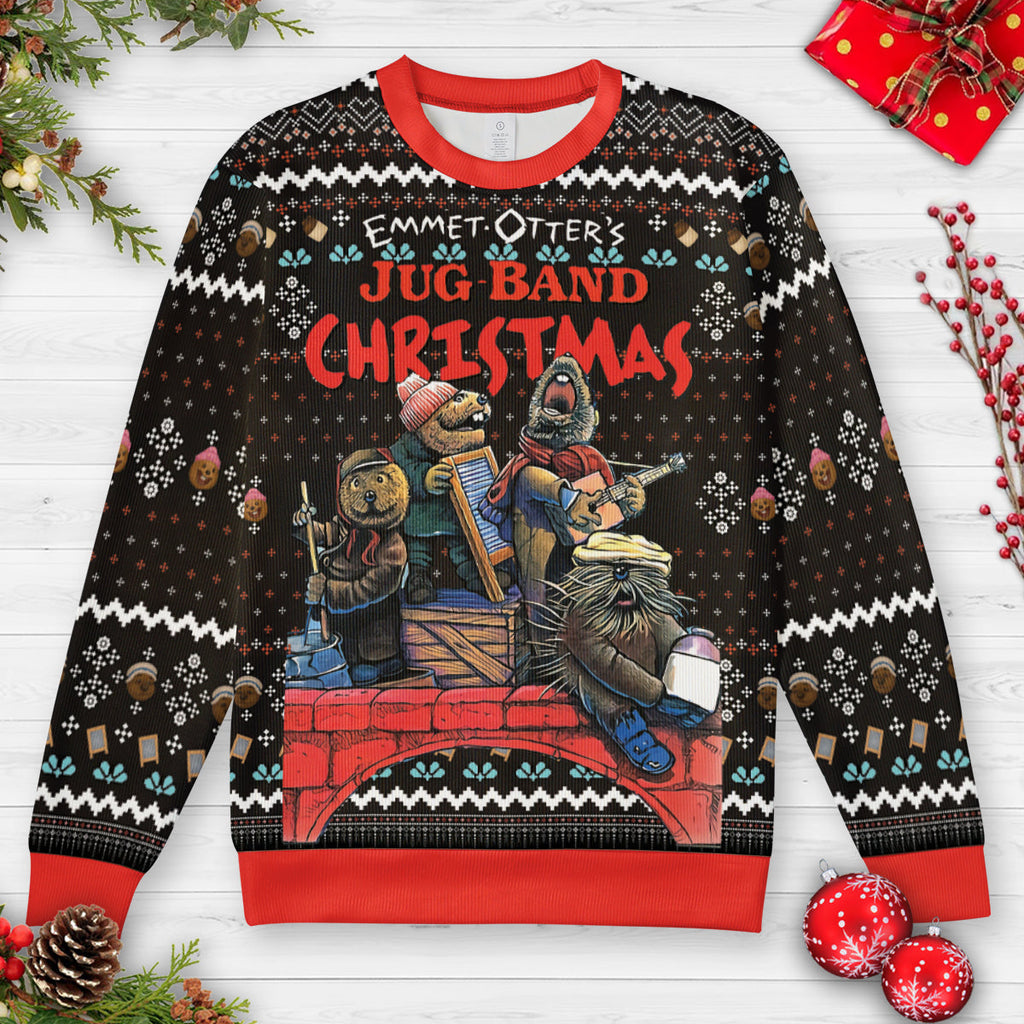 Support Your Local Jug-Band Ugly Christmas Sweatshirt