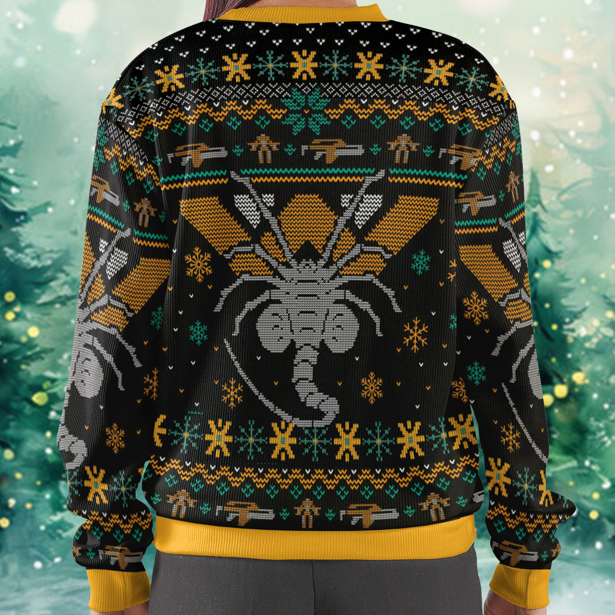 This Christmas Give Hugs Alien Ugly Christmas Sweatshirt