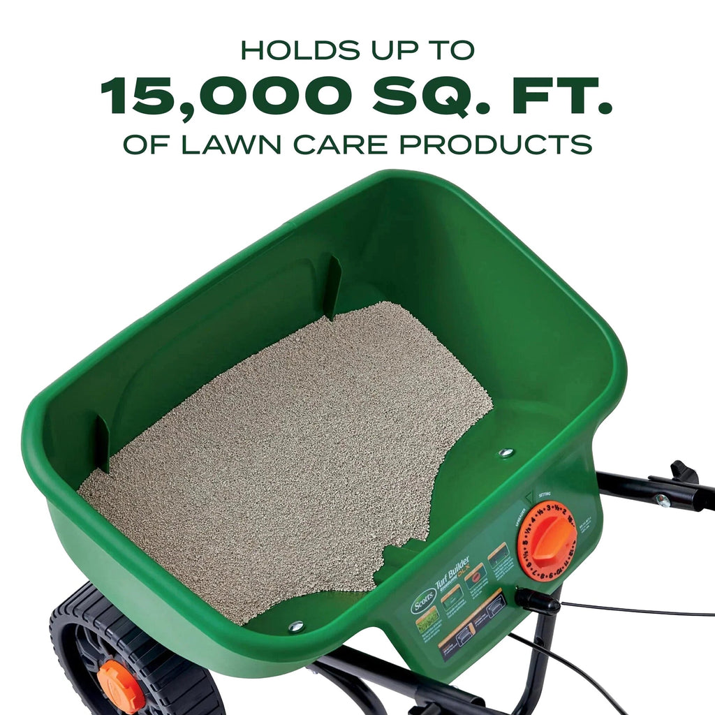 Scotts Turf Builder EdgeGuard DLX Broadcast Spreader 15,000 sq. ft.