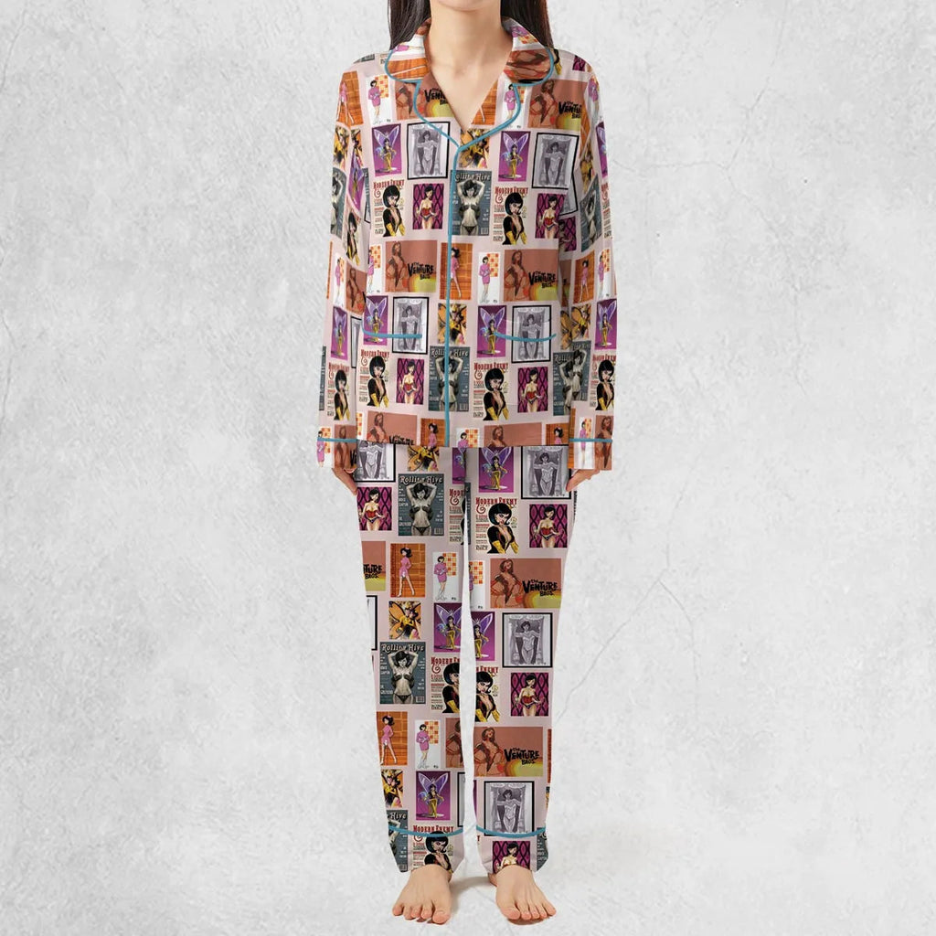 Dr. Mrs. The Monarch The Venture Bros. Magazine Poses Pajamas Set