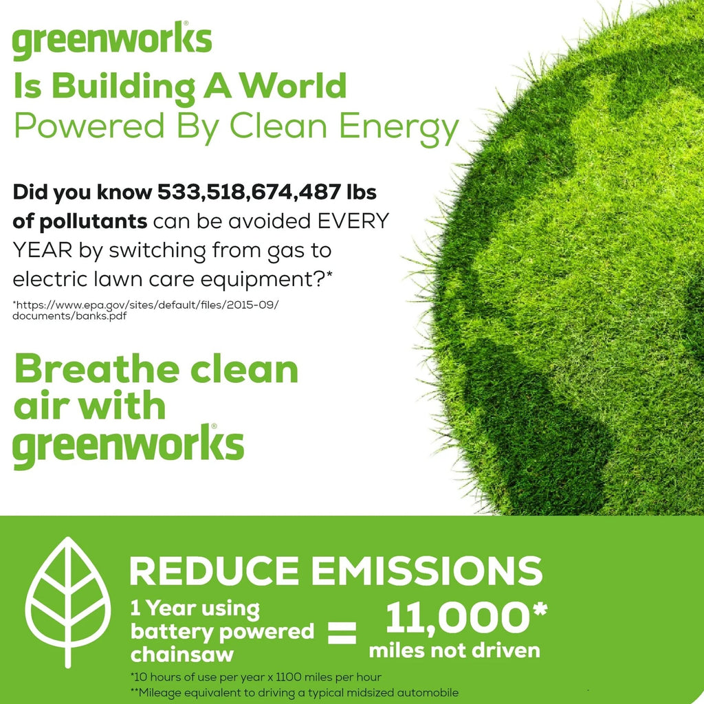Greenworks 40V 20in Pole Saw With Hedge Trimmer Attachment, 2.0 Ah Battery And Charger