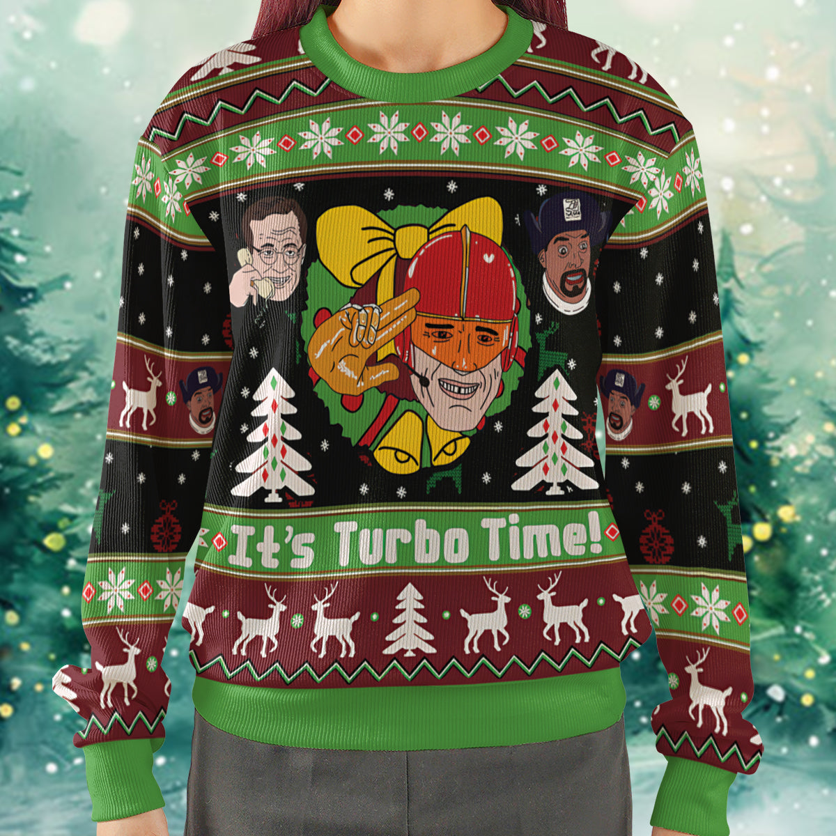 It's Turbo Time Ugly Christmas Sweatshirt