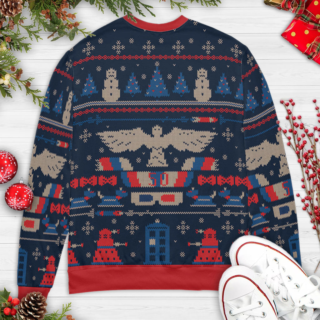 Ugly Who Doctor Who Ugly Christmas Sweatshirt