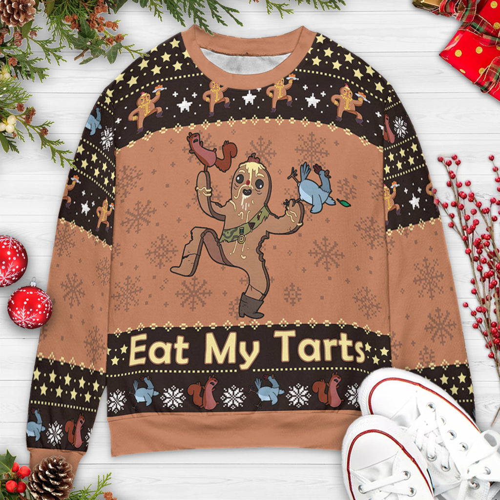 Tart Toter Gingerbread Adventure Time Ugly Christmas Sweatshirt