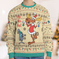 Rocky Santa With Baubles Ugly Christmas Sweatshirt