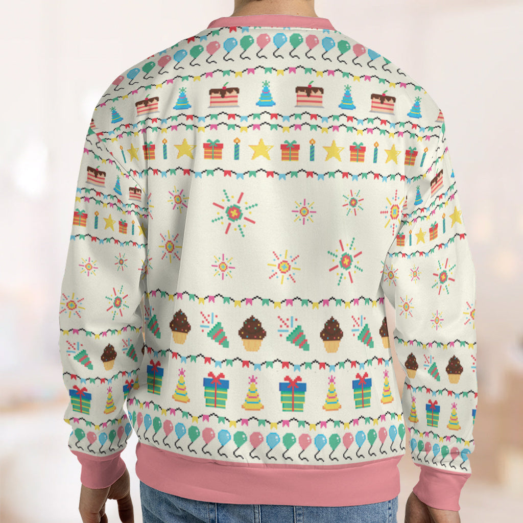 The Party Never Ends Ugly Christmas Sweatshirt