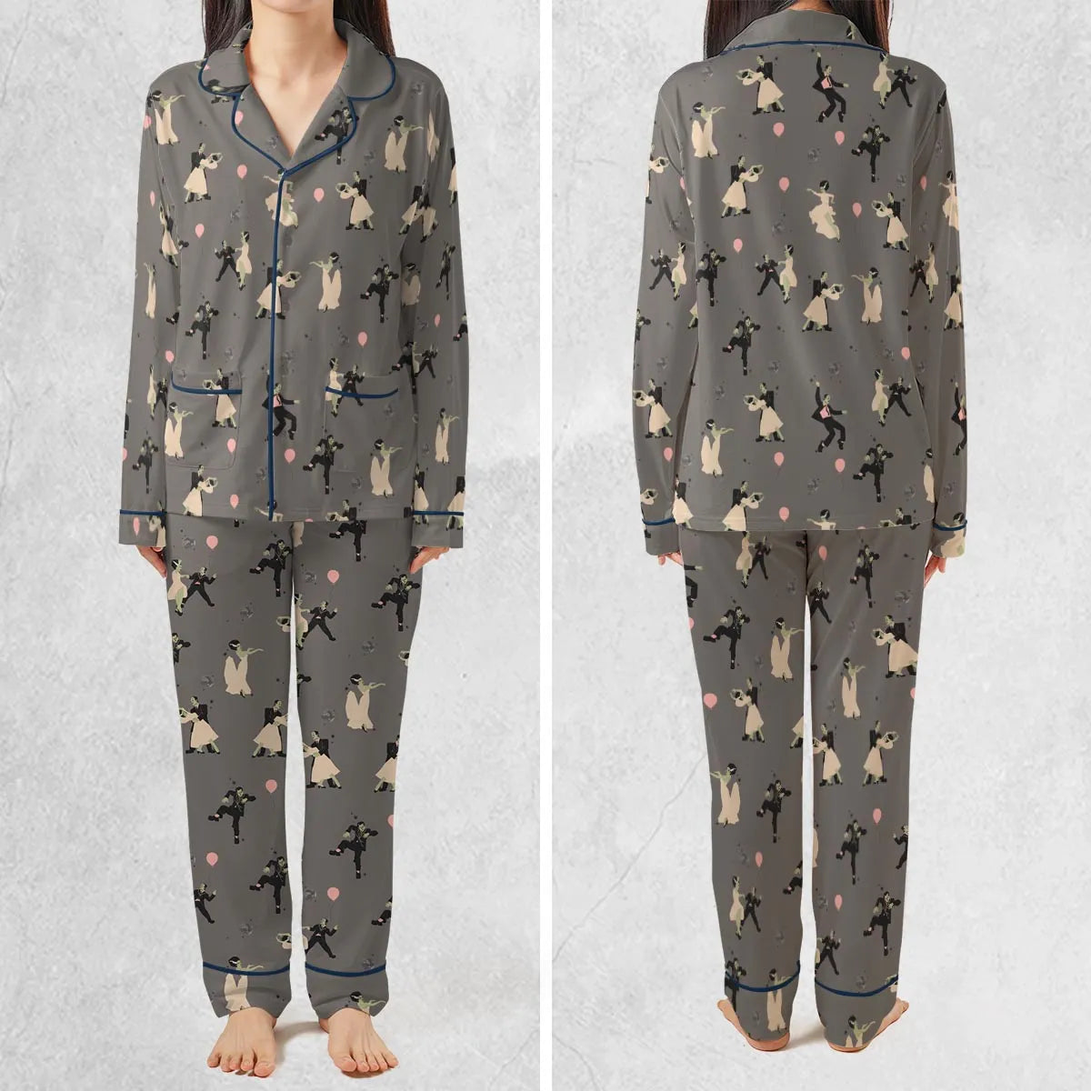 Dirty Dancing Frankenstein and Bride of Frankenstein Pajamas Set