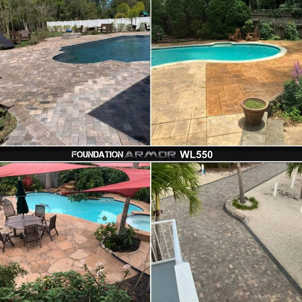 Armor Matte Wet Look Enhancer Sealer for Concrete, Brick, Pavers, Stone, and Slate - WL550-5 Gallon