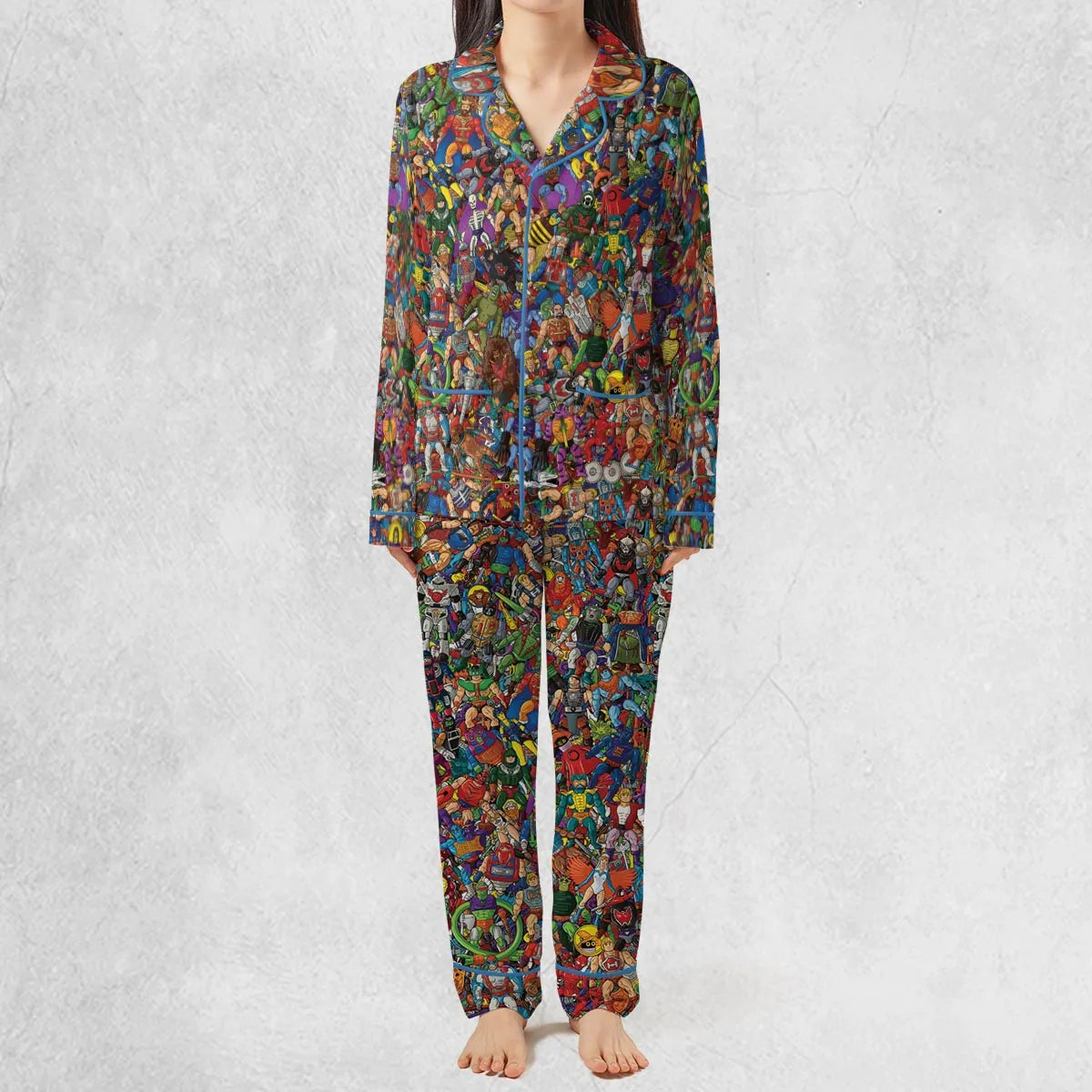 MOTU's Characters Figure Pattern He-man and The Masters of The Universe Pajamas Set