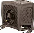 Suncast Aquawinder 125 Water-Powered Wicker Hose Reel - Java