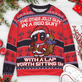 Other Jolly Guy in a red suit Deadpool Santa Ugly Christmas Sweatshirt