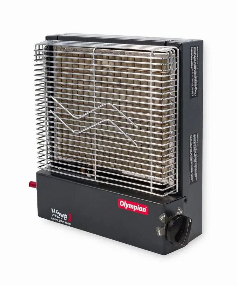 Camco Olympian Wave 3 Catalytic Heater, 1,600-3,000 BTUs, Multicolor - 57331