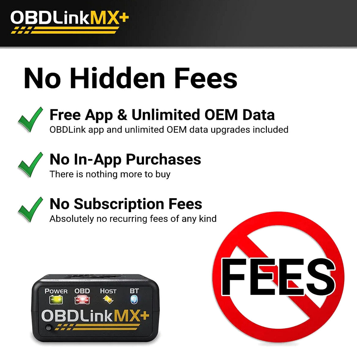 OBDLink Bluetooth OBD Scanner For iPhone, Android, And Windows - MX+