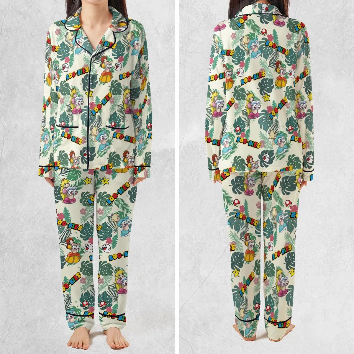 Super Mario Boo-Bies Pattern Pajamas Set
