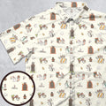 The Holy Grail Pattern Monty Python Button Down Button Down Shirt
