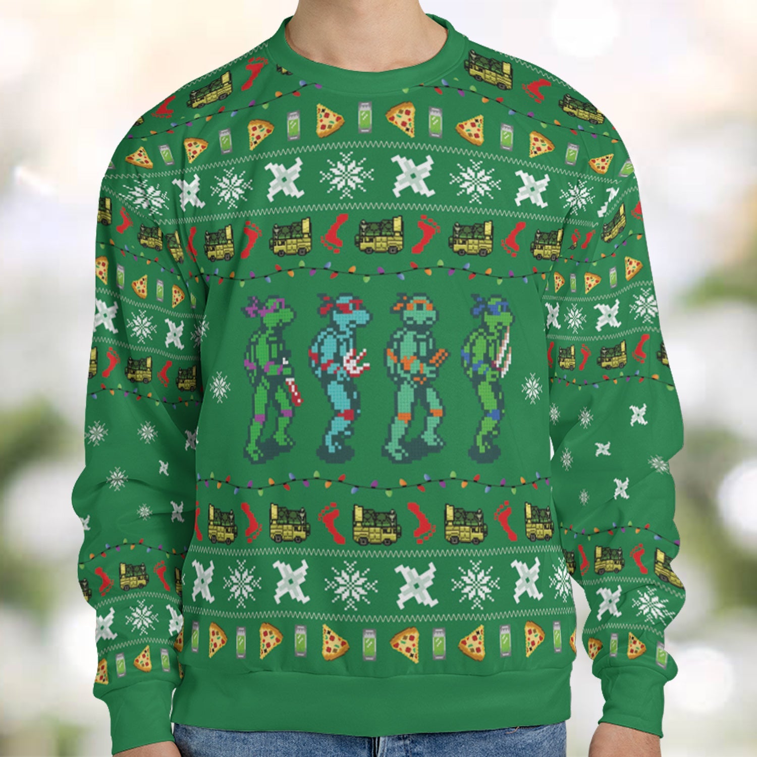 A Turtle Xmas Ugly Christmas Sweatshirt