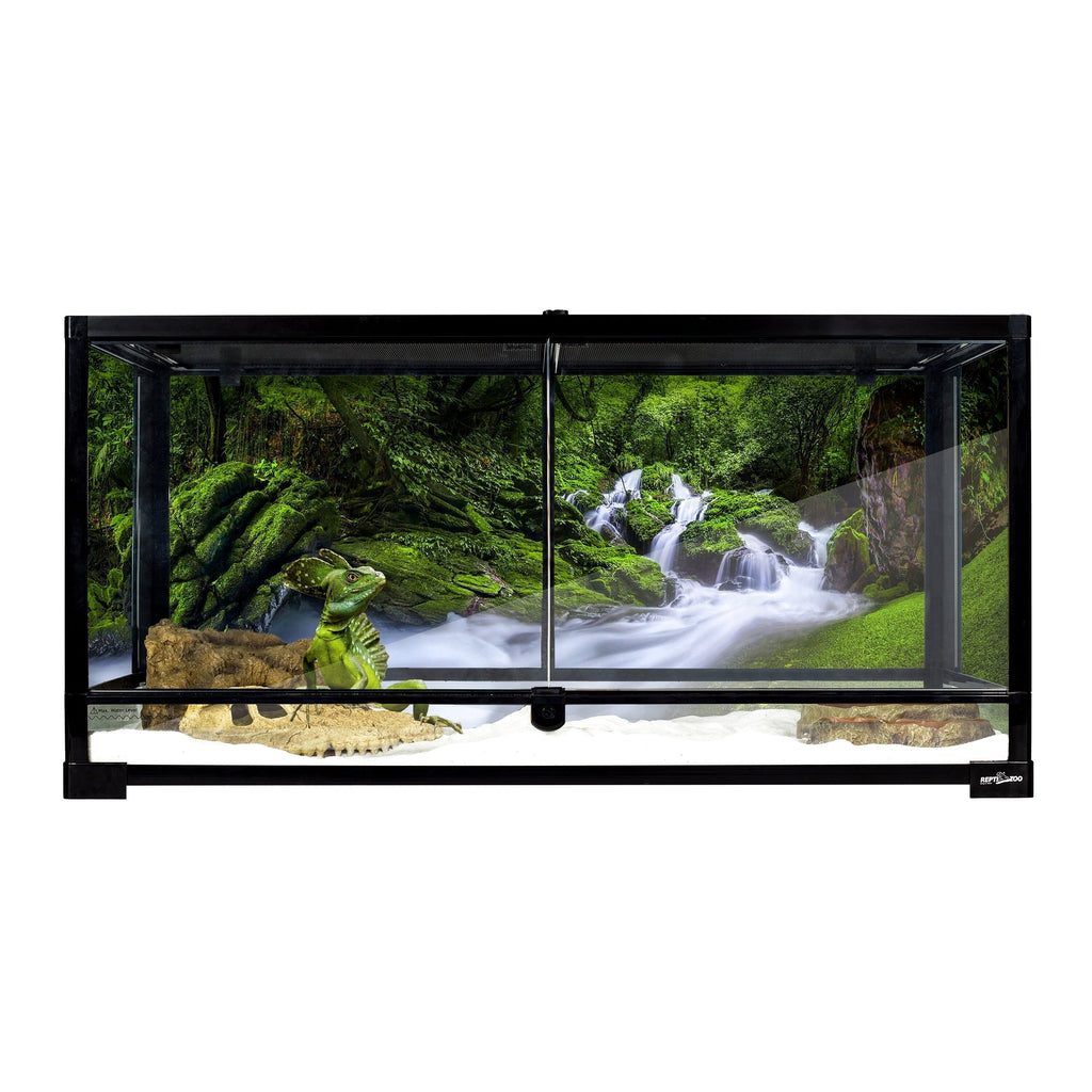REPTI-ZOO Glass Terrarium, Front Double Doors, 40 Gallon