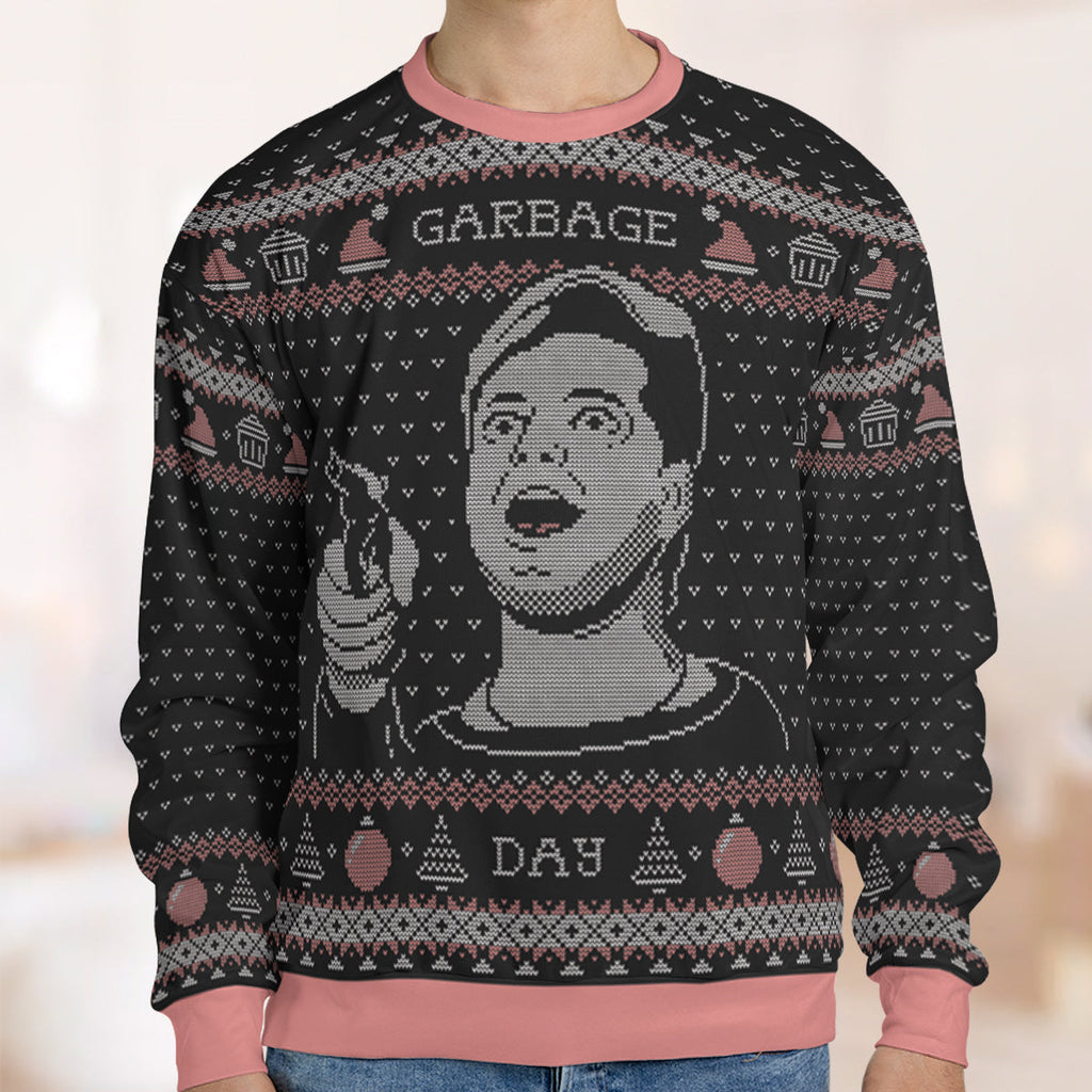 Garbage Day Silent Night Deadly Night Ugly Christmas Sweatshirt