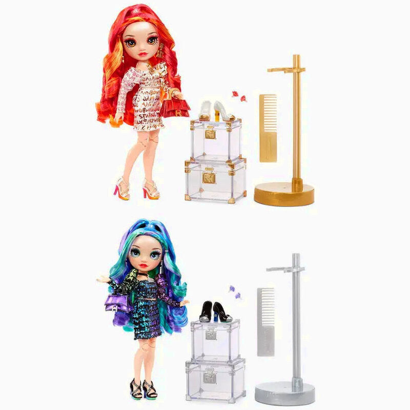 Rainbow High Twin Fashion Dolls, Laurel & Holly De'Vious, 2-Pack - Special Edition