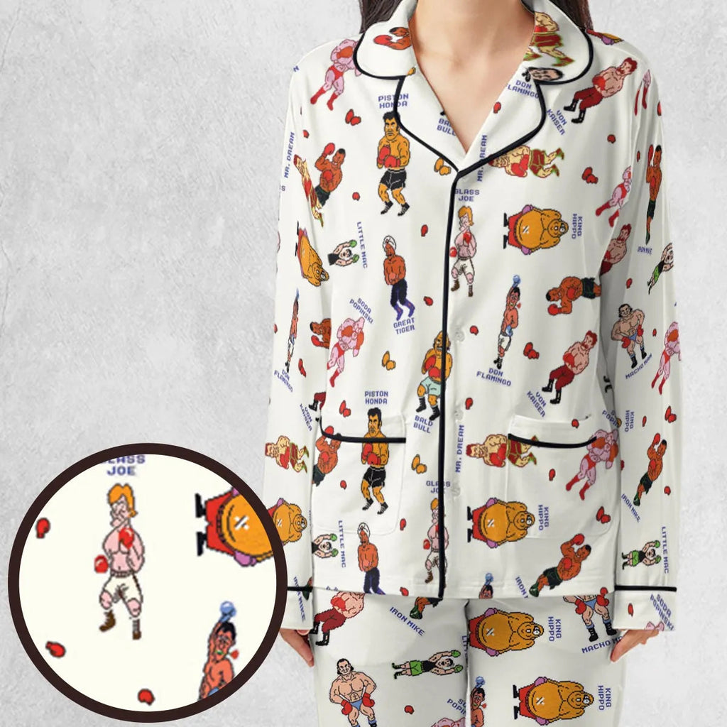 Retro Game Punch Out Pajamas Set