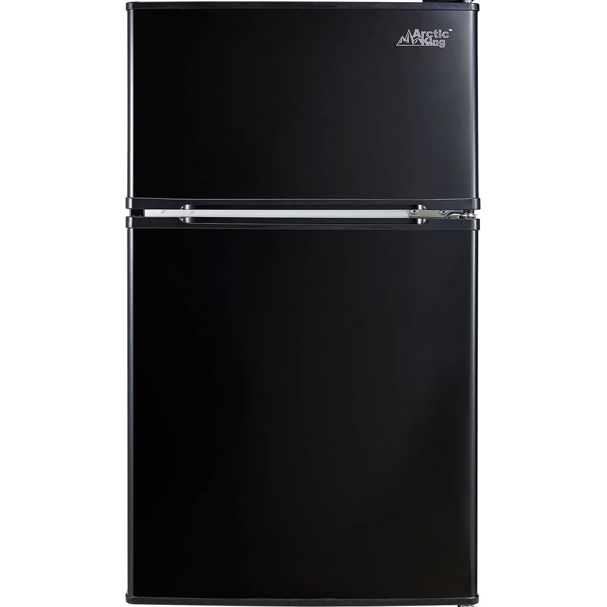 Arctic King Two-Door Mini Fridge With Freezer, 3.2 Cu. Ft., Stainless Steel