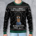 Tina Belcher Style Ugly Christmas Sweatshirt