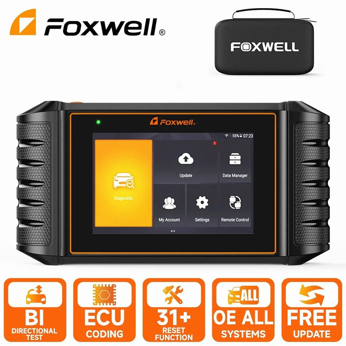 FOXWELL Automotive Bi-Directional OBD2 Diagnostic Scan Tool - All System Code Reader