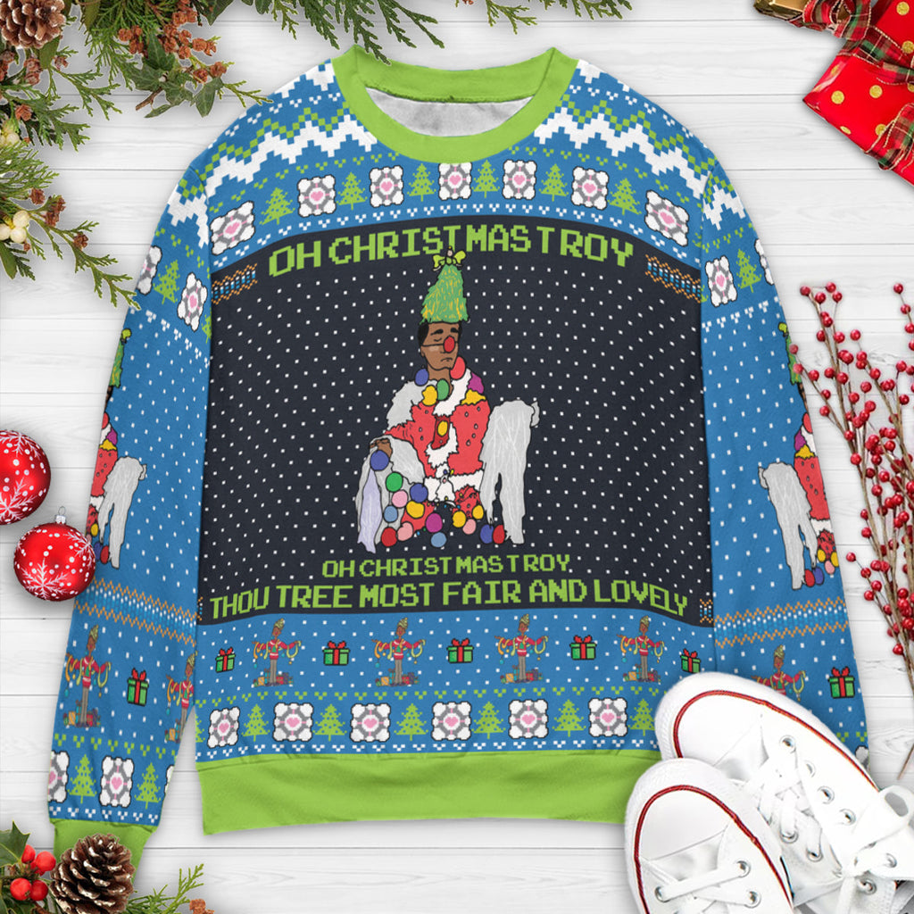 Oh Troy Christmas Ugly Christmas Sweatshirt