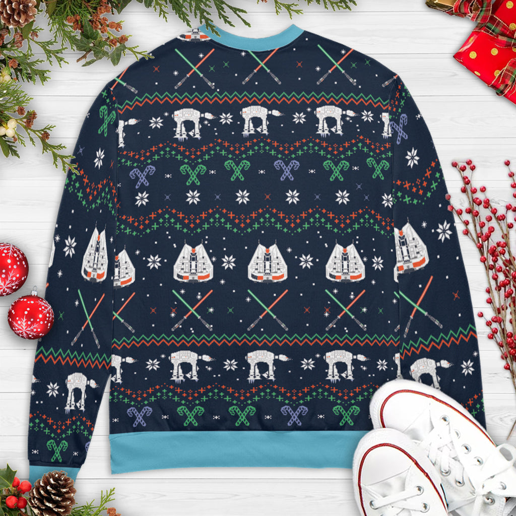 Walker In A Winter Wonderland Star Wars Ugly Christmas Sweatshirt