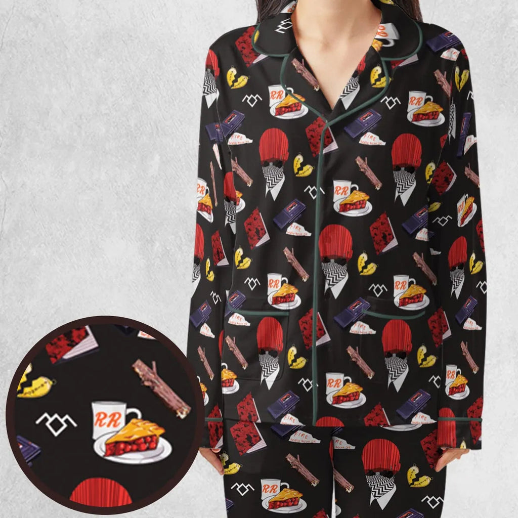 Twin Peaks Pattern Pajamas Set