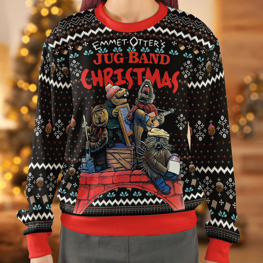 Support Your Local Jug-Band Ugly Christmas Sweatshirt