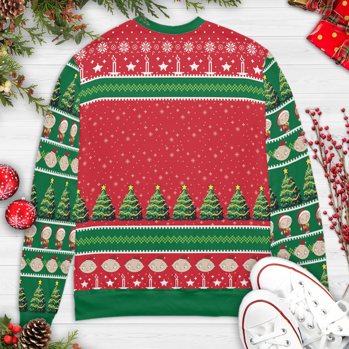 Put Me On The Naughty List Stewie Family Guy Ugly Christmas Sweatshirt