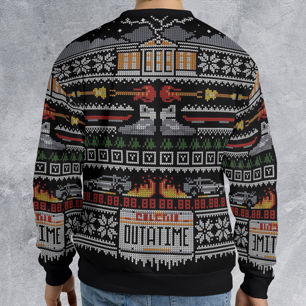 Outa Time Back to the Future Ugly Christmas Sweatshirt