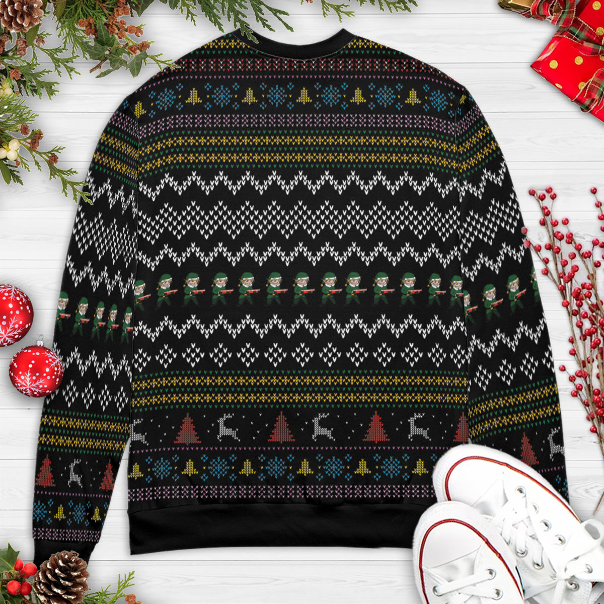 White Christmas Ugly Christmas Sweatshirt