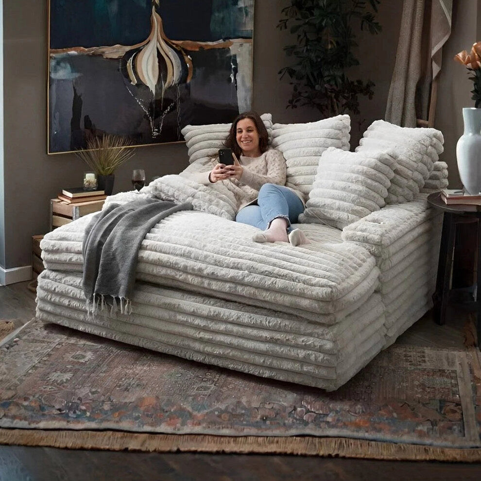 Nestle Recliner With Dual Cupholders And Charging Ports - 66 x 64 x 37 in