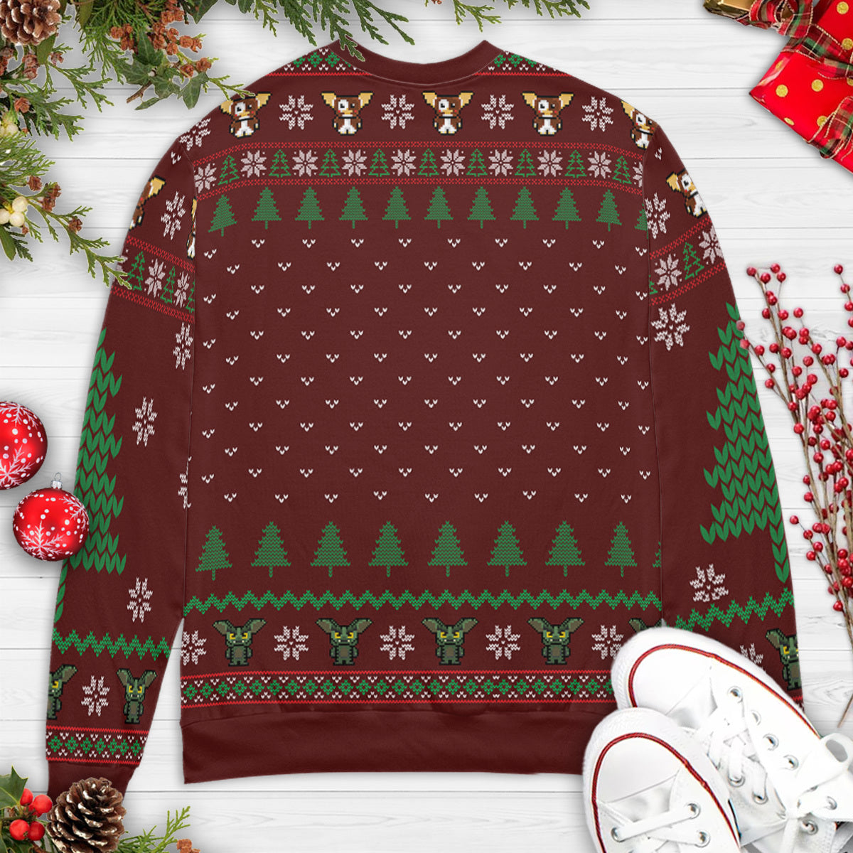 It's not Christmas until The Gremlins sings at your front door Ugly Christmas Sweatshirt