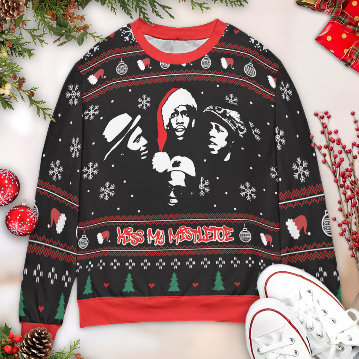 Kiss My Mistletoe Ugly Christmas Sweatshirt