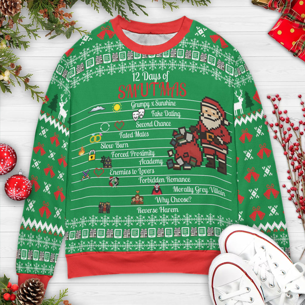12 Days of Smutmas Romantasy Ugly Christmas Sweatshirt