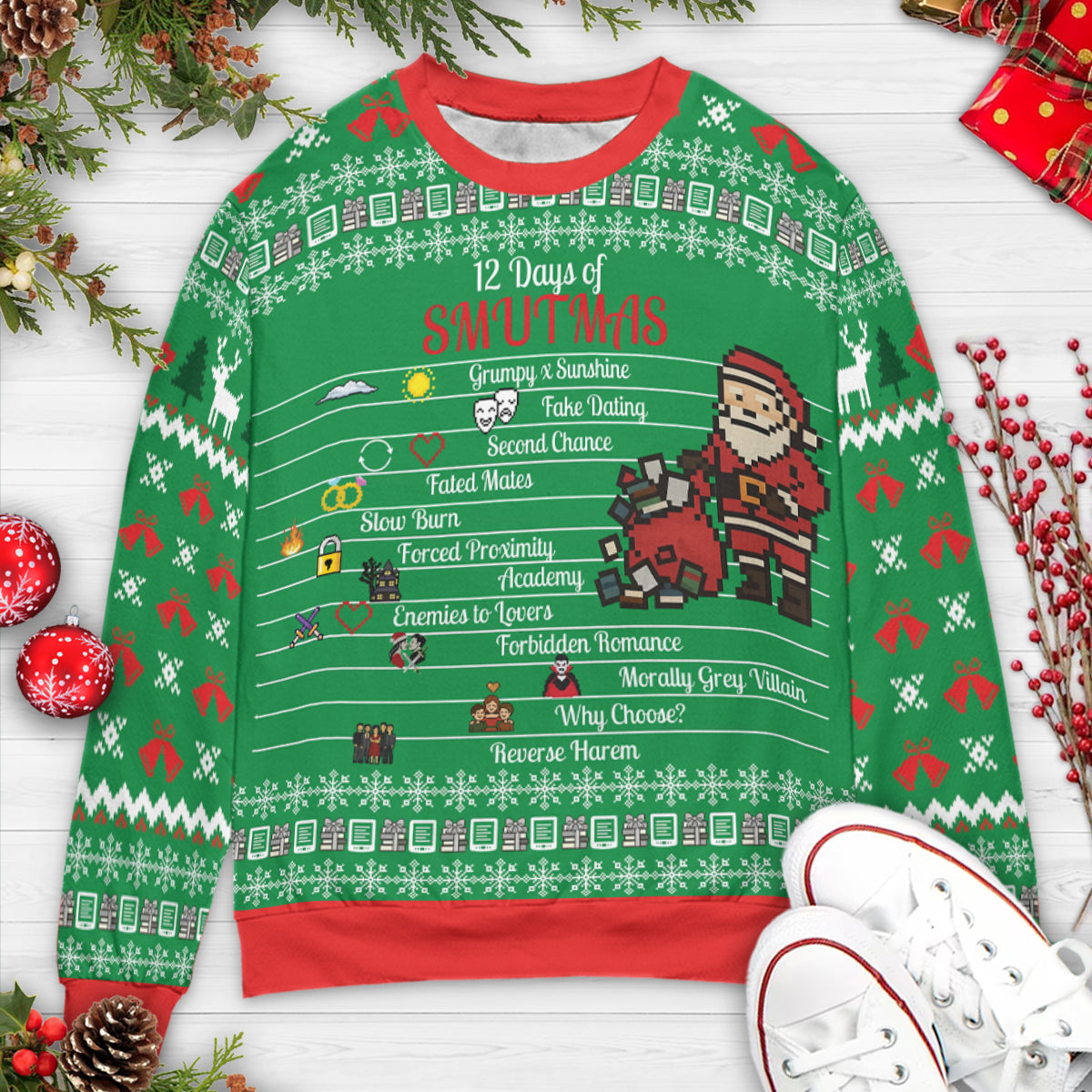 12 Days of Smutmas Romantasy Ugly Christmas Sweatshirt