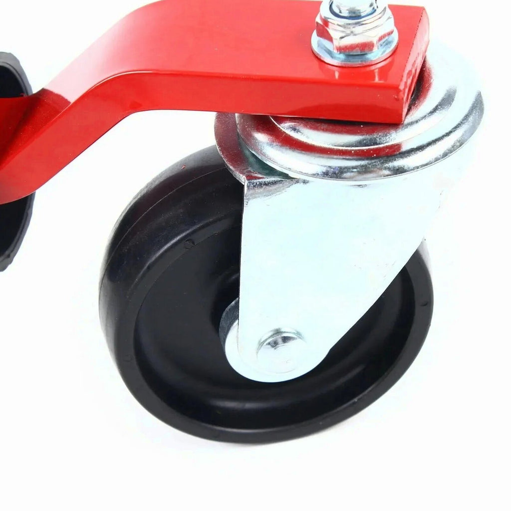 Hydraulic Positioning Car Wheel Dolly Jack Lift, 1500lb, A3 Steel And PVC