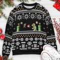 Super Mario and Bowser Ugly Ugly Christmas Sweatshirt