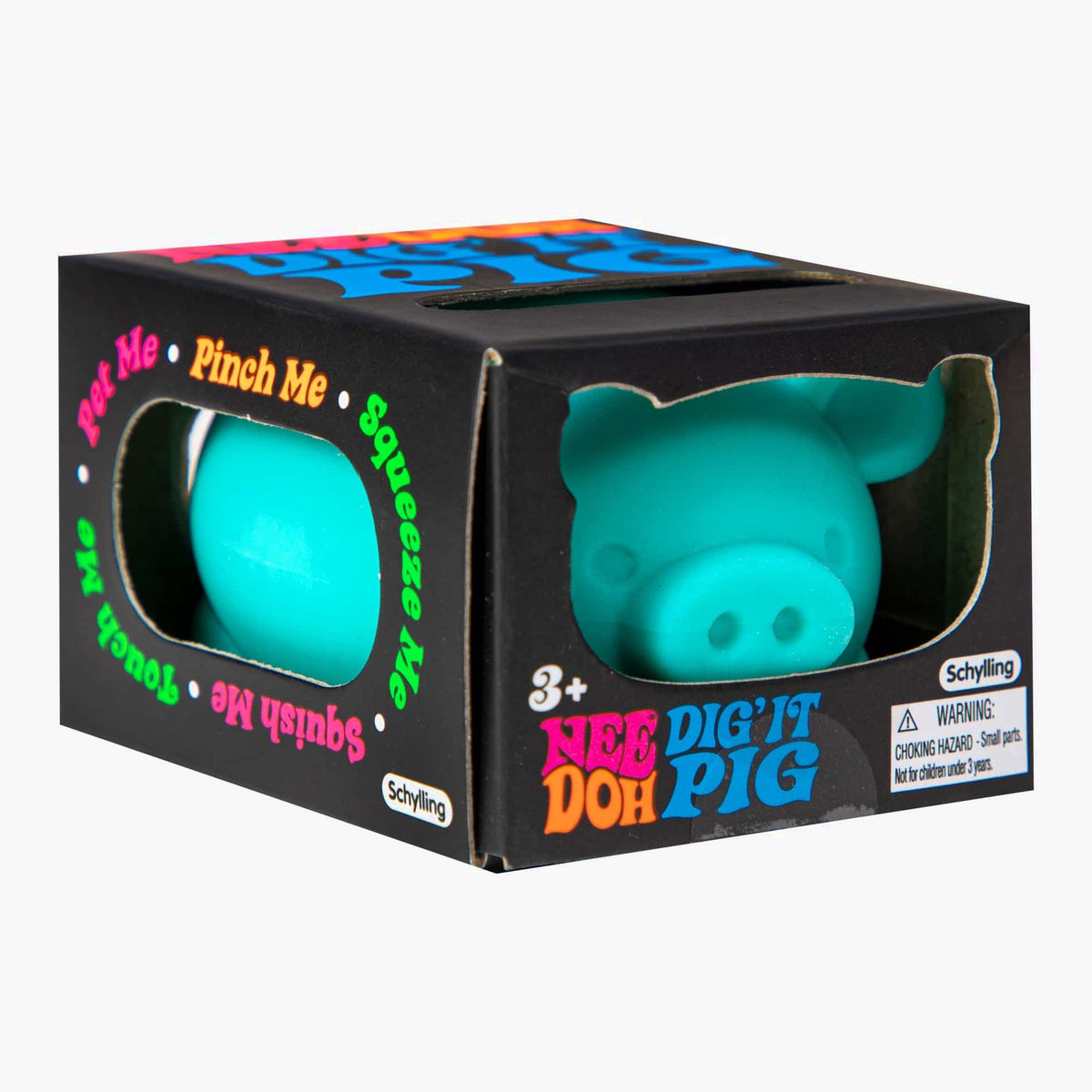 Neon Pig Squeeze Toy