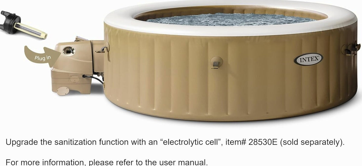 INTEX PureSpa Bubble Massage Spa Set, 4 Person, 77in x 28in - 28425EH
