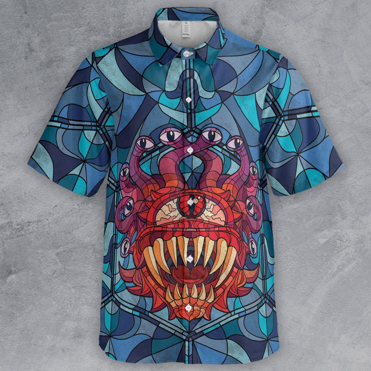 Stained Glass Monster RPG Button Down Shirt