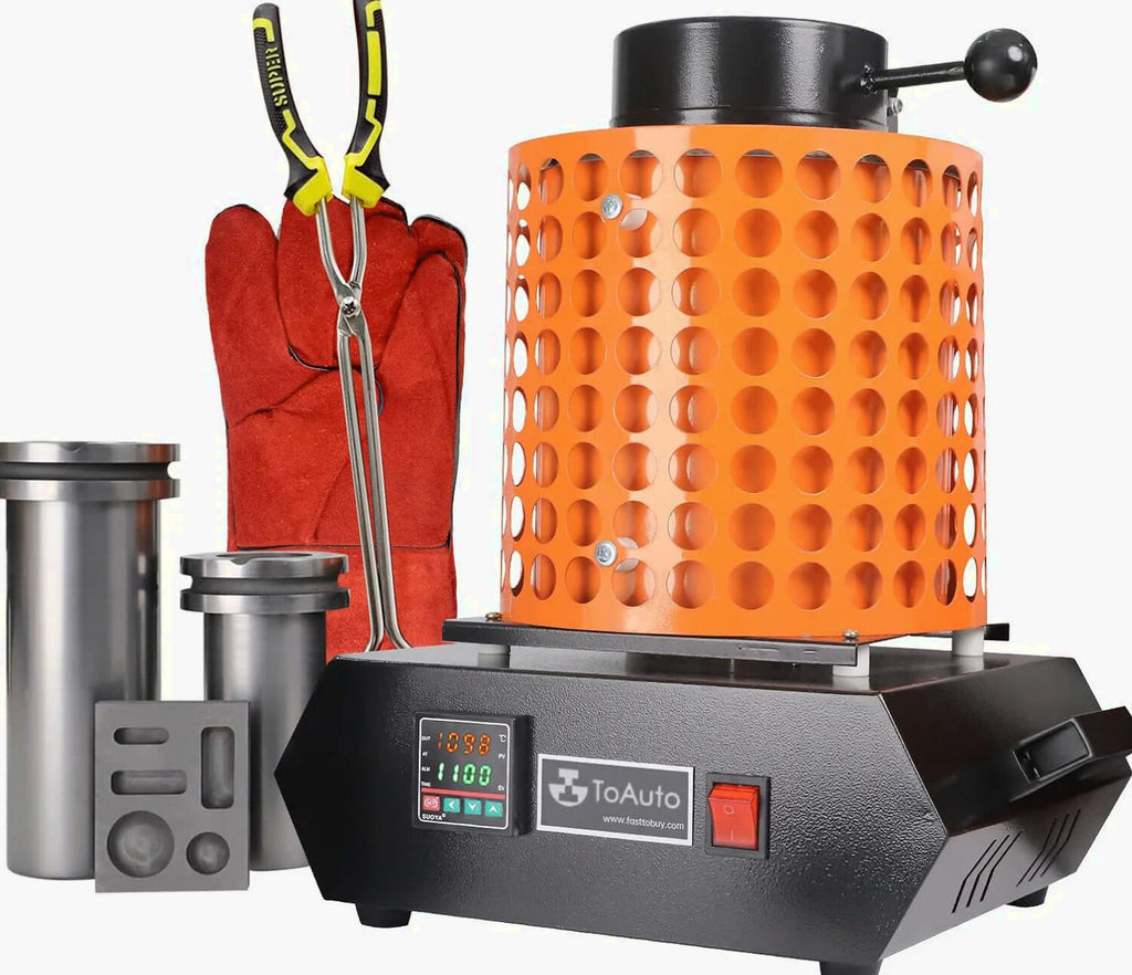 TOAUTO Gold Melting Furnace 1+3KG 1400W 2100F - TGF3000-V1.1