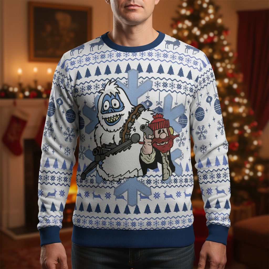 Yukon Solo And Bumblecca Ugly Christmas Sweatshirt