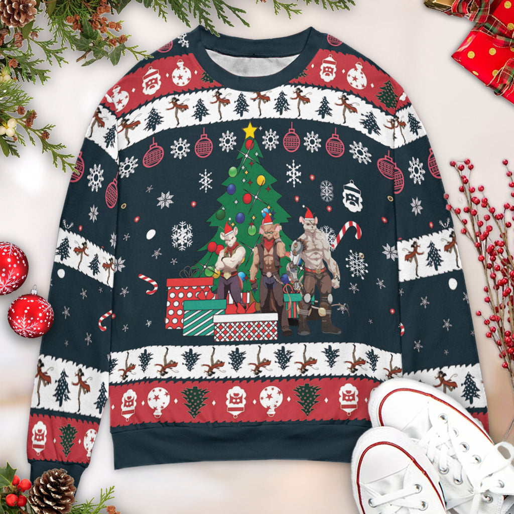 Biker Mice From Mars Ugly Christmas Sweatshirt