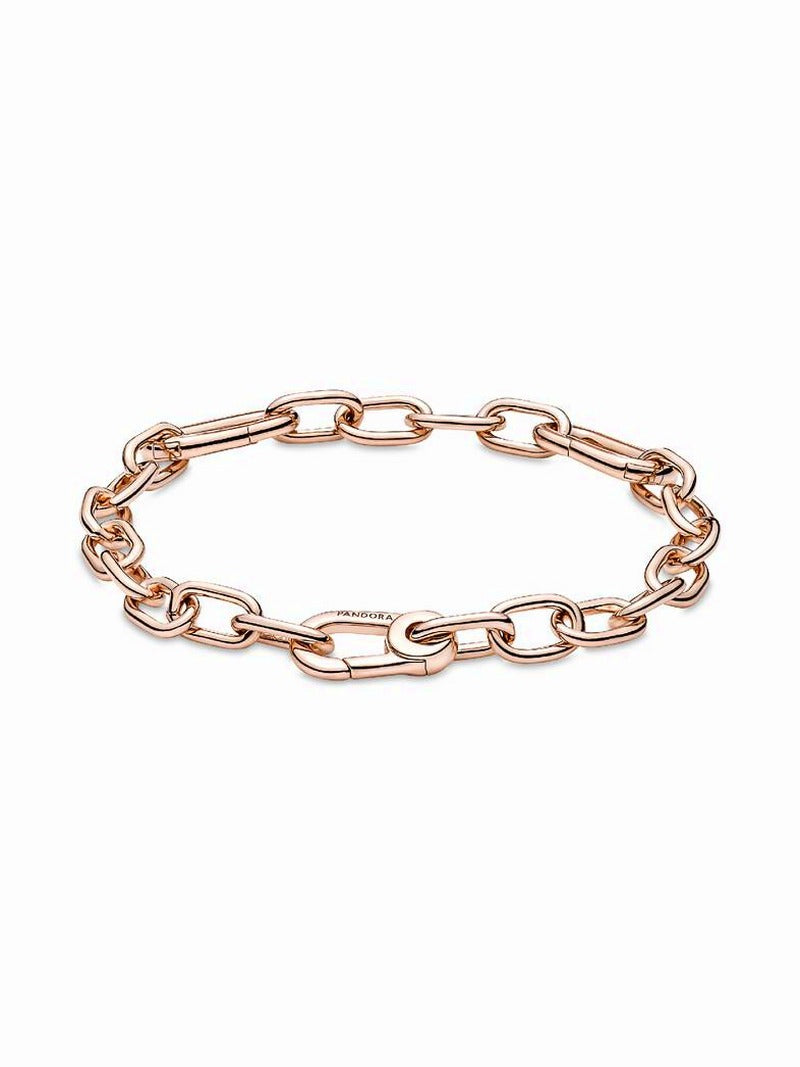 Rose Gold-Plated Small Link Chain Bracelet