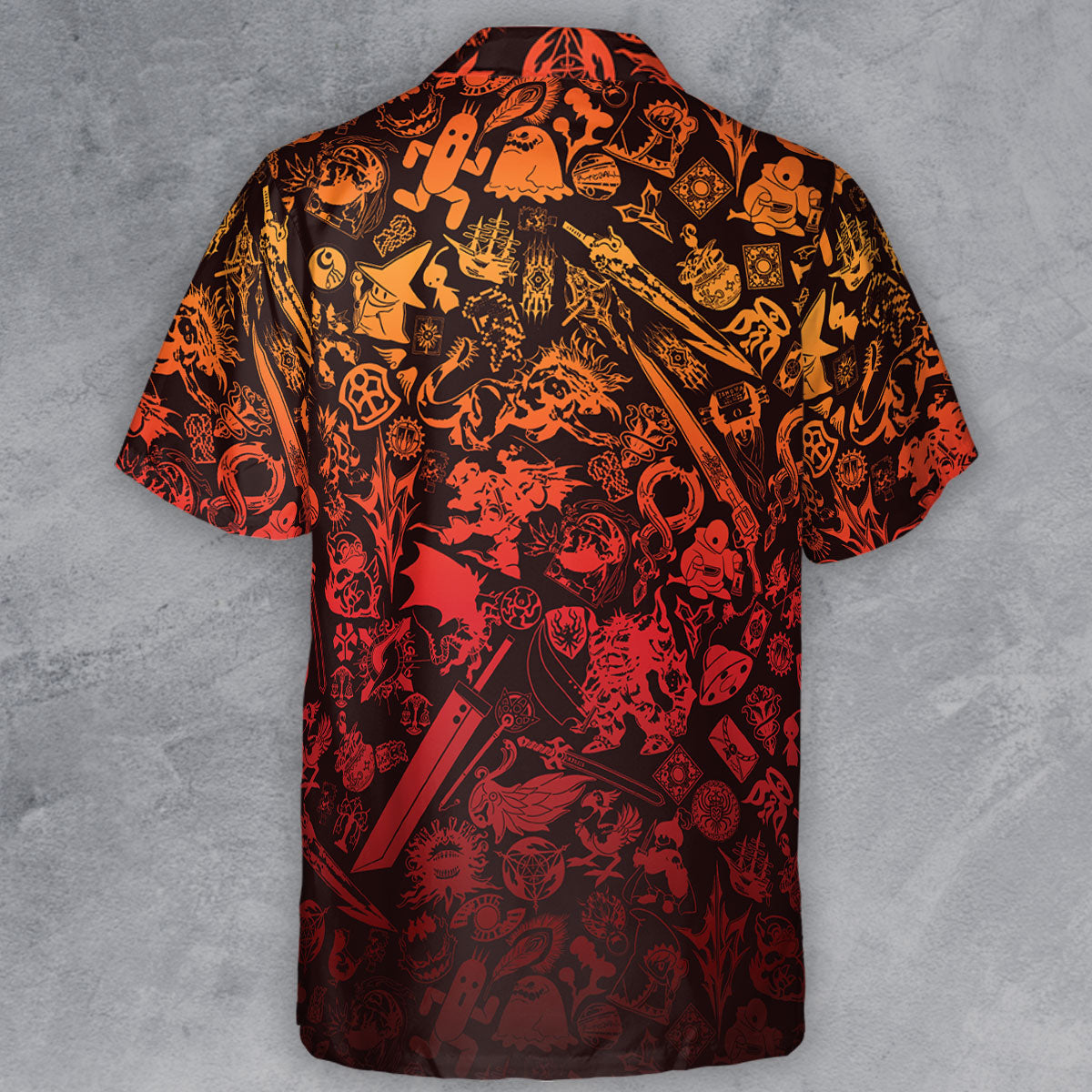 Red Moggle Final Fantasy Button Down Shirt
